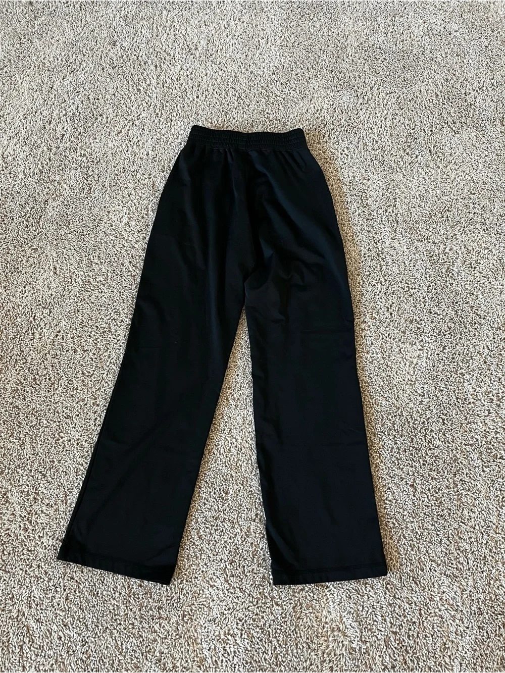 Varsity Black Track Jogger Pants for Women